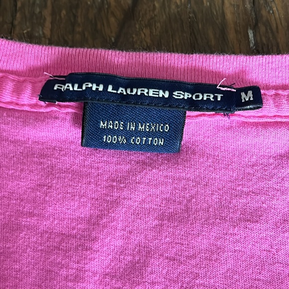 Lot of 2 Ralph Lauren Sport Pink & Navy V-Neck Shirts Women’s Medium. Like new - Picture 3 of 6